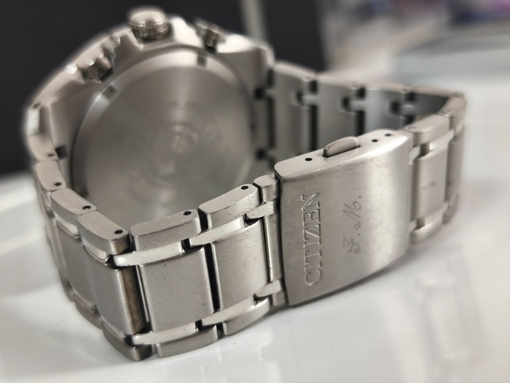 Citizen Solar Eco Drive Aviator Pilot Chronograph Titanium