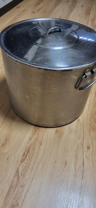 Казан 40литра с капак на Хром Силистра дебела неръждавеика 2мм