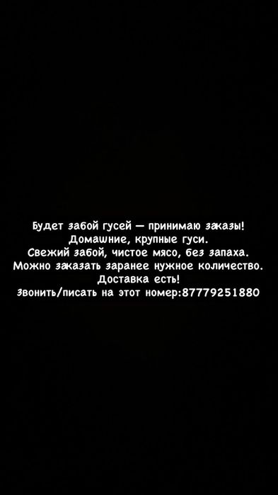 Продам гусей на заказ