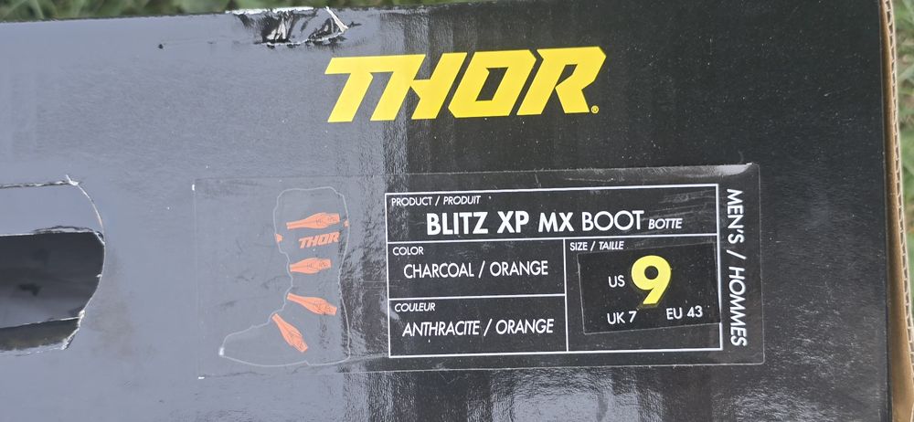 Cizme/Ghete Thor BLITZ XP MX BOOT Portocaliu