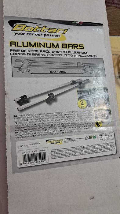 Bare transversale universale Bottari Aluminium