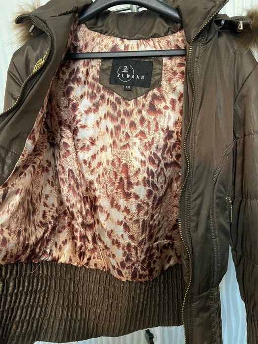 Куртка пуховик с натуральным мехом