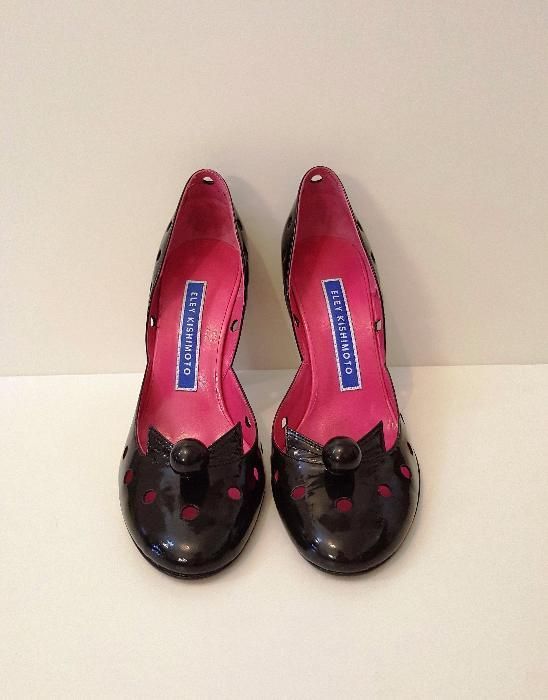Eley Kishimoto pantofi din piele dama lac negru 38