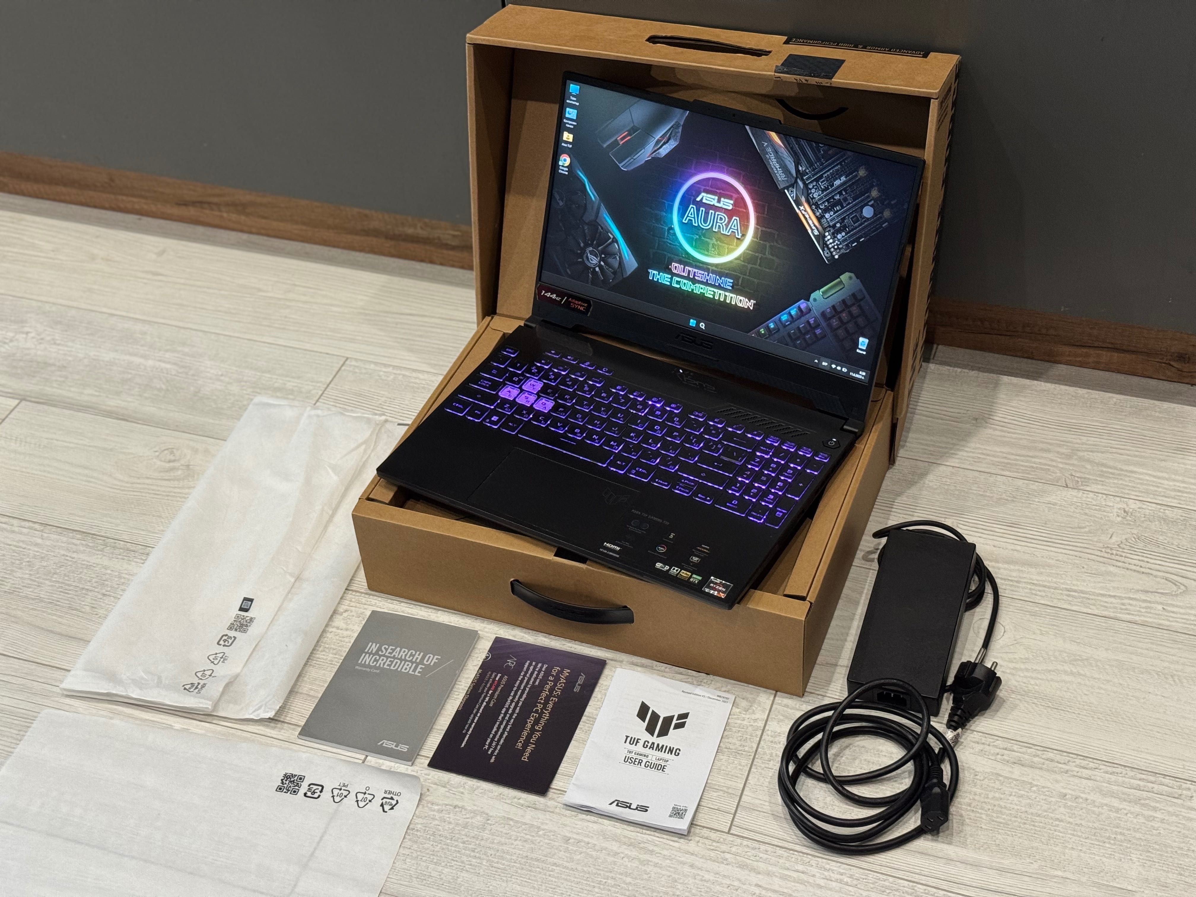 15.6 IPS 144hz /Ryzen 7 6800H /RTX 3060 /24GB ram /512ssd/ Asus TUF