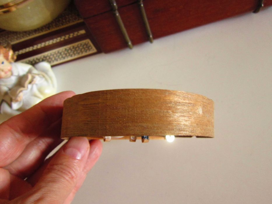 cadou rar Craciun Inger si Miner miniatura vintage lemn 1950 Germania