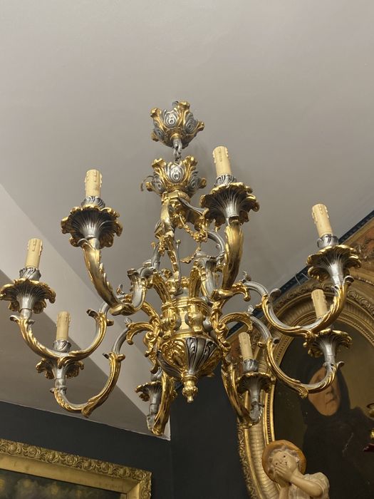Candelabru/lustra/ bronz masiv