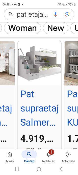 Pat etajat copii fara somniere si saltele