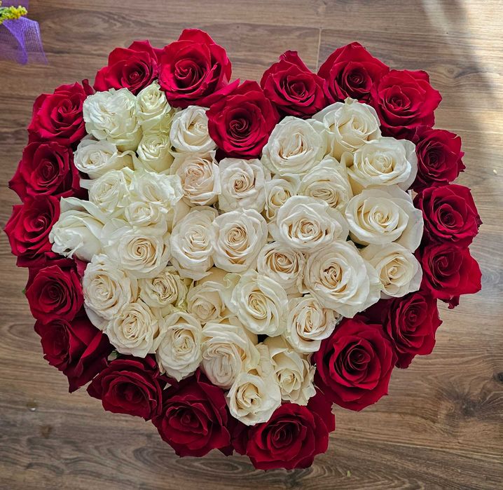 Buchet 101 trandafiri, 51 trandafiri