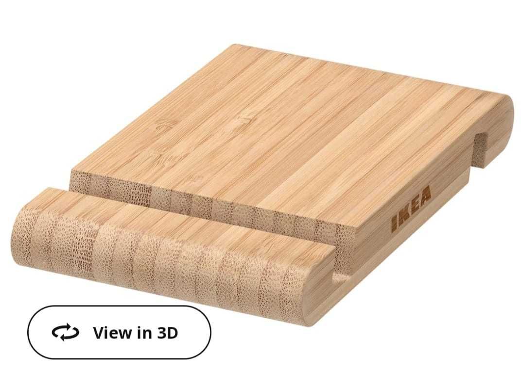 Suport telefon/tableta din bambus Ikea