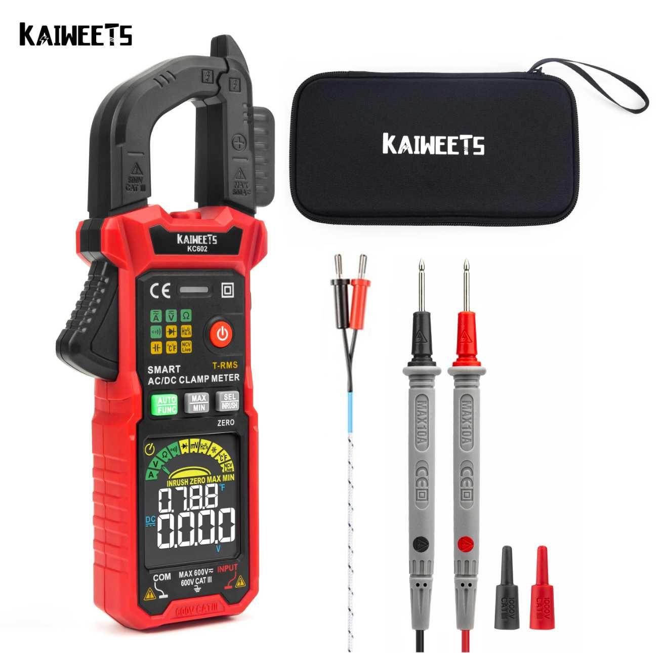 Мультиметр токовые клещи — KAIWEETS KC602, KAIWEETS HT200B