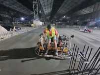 Sapa beton industrial cu Elicopter si Cuart - platforme betonate