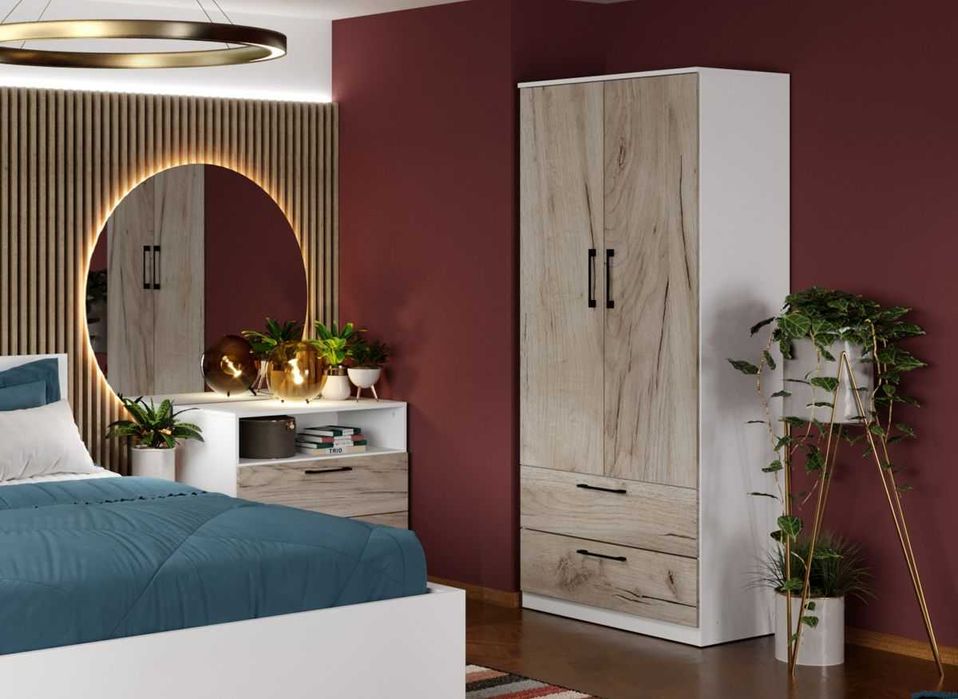 Dulap Relax Alb / Stejar k02 – C83/02