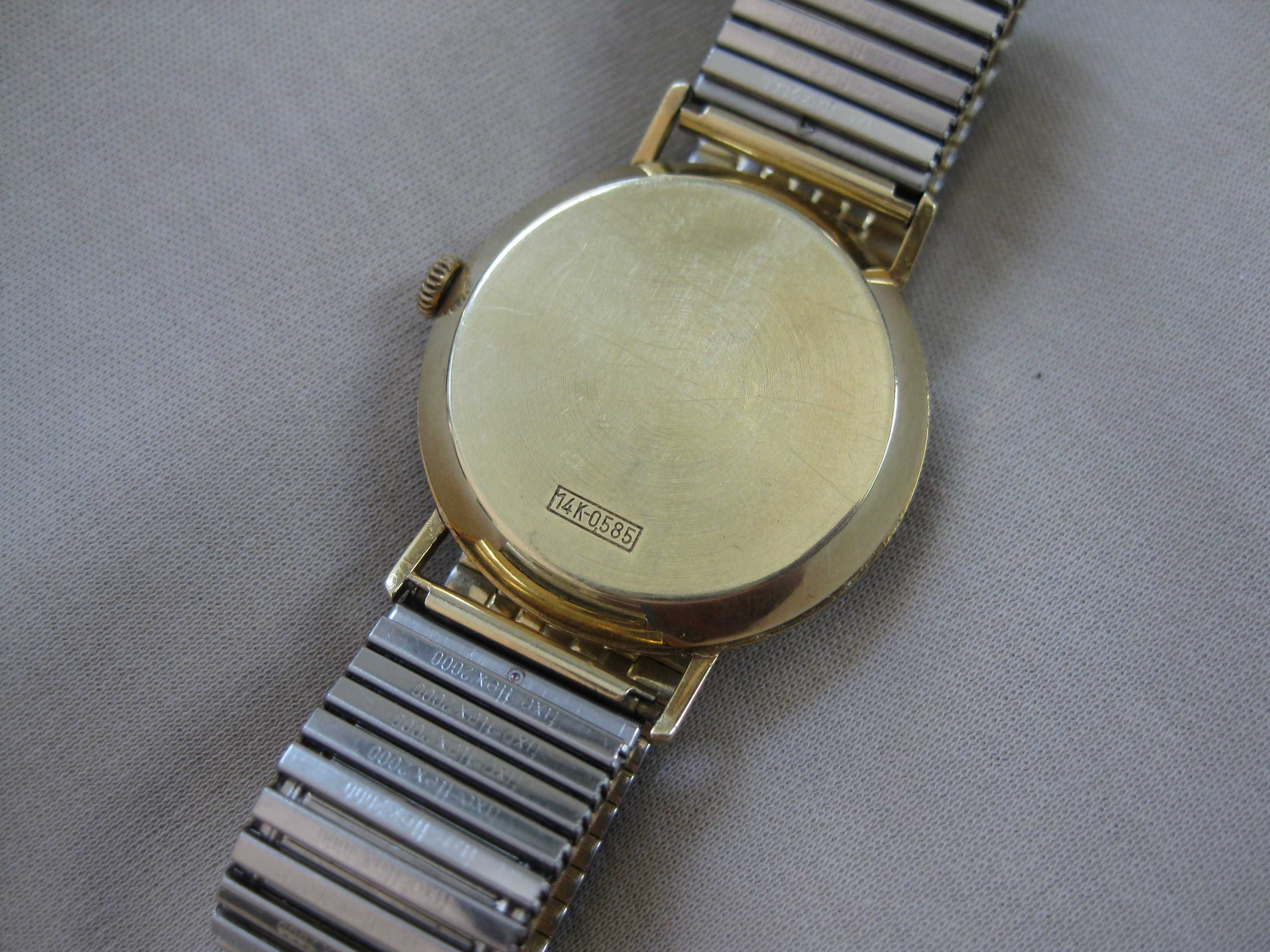 Рядък Мъжки Златен Часовник 14k Preziosa Automatic - Бартер !