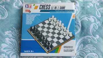 Набор шахмат 11 в 1, для детей, включает в себя набор из разных игр