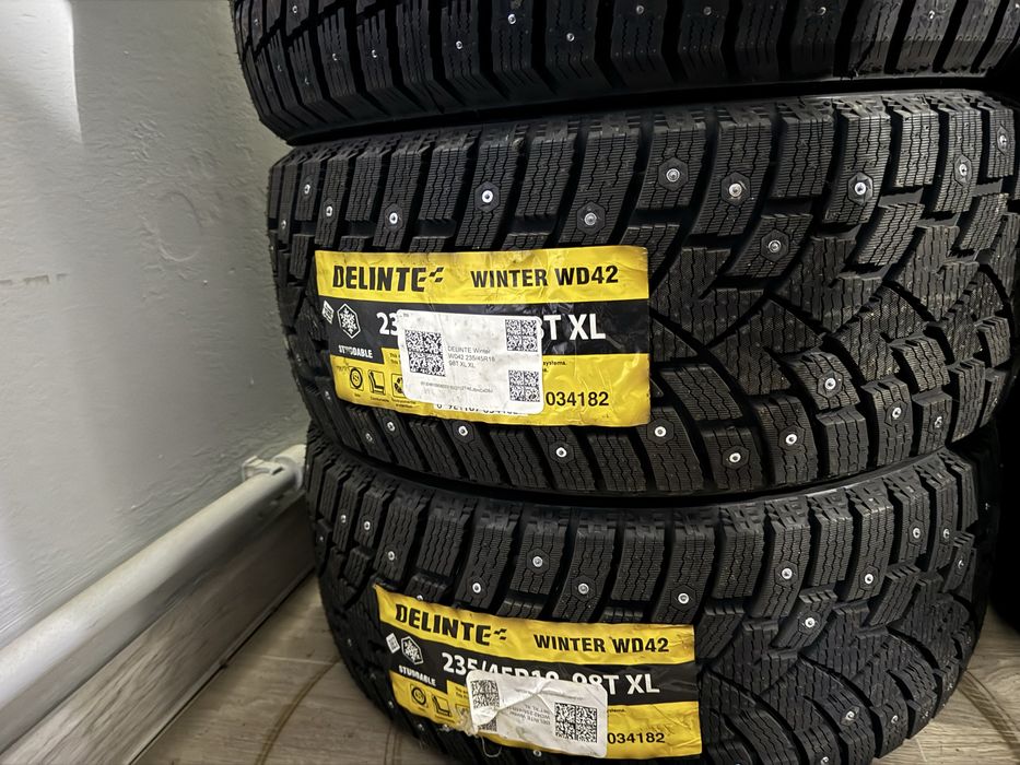 Шины новые шипы 235/45 R18 зима покрышки донгелек резина колеса