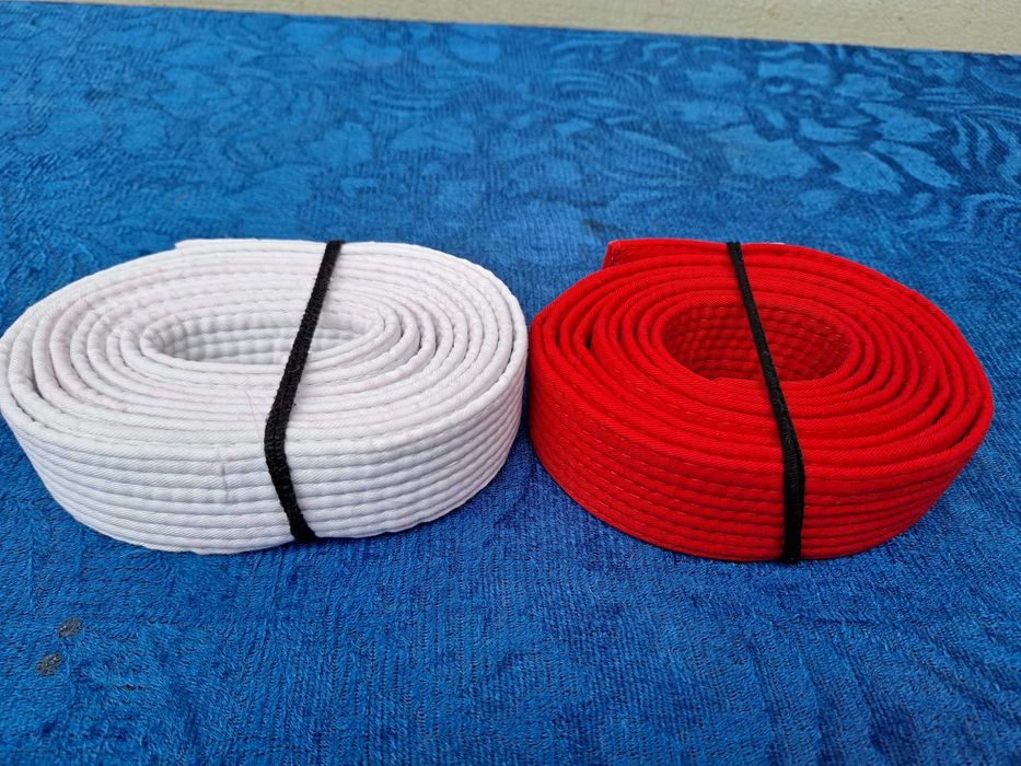 Karate | Centura Antrenament Masibo Sport | alb*rosu 300 cm**