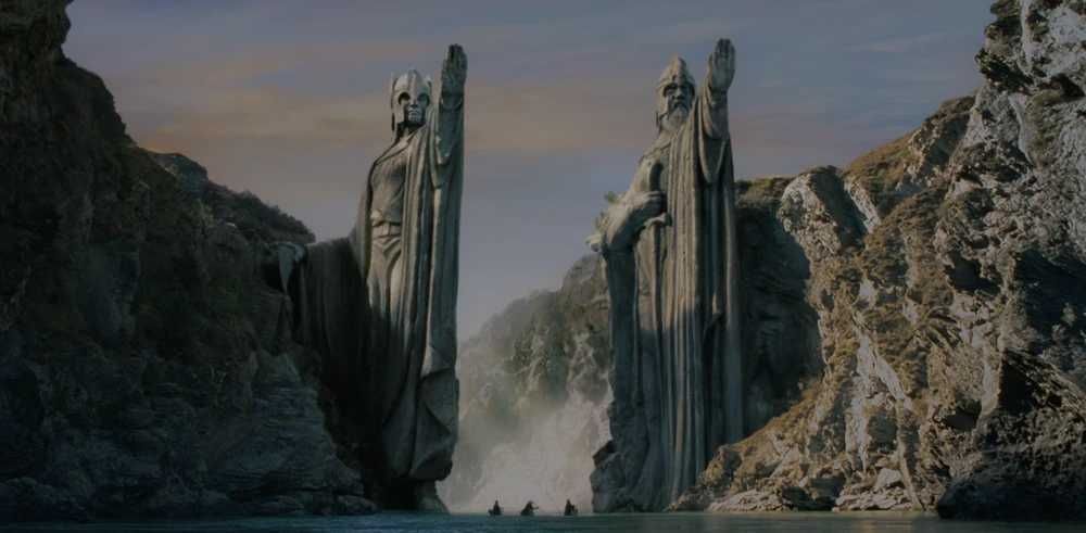 The Argonath The Lord of the Rings the Fellowship of the Ring