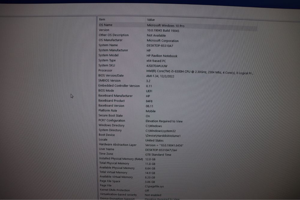 Laptop Gaming HP pavillion