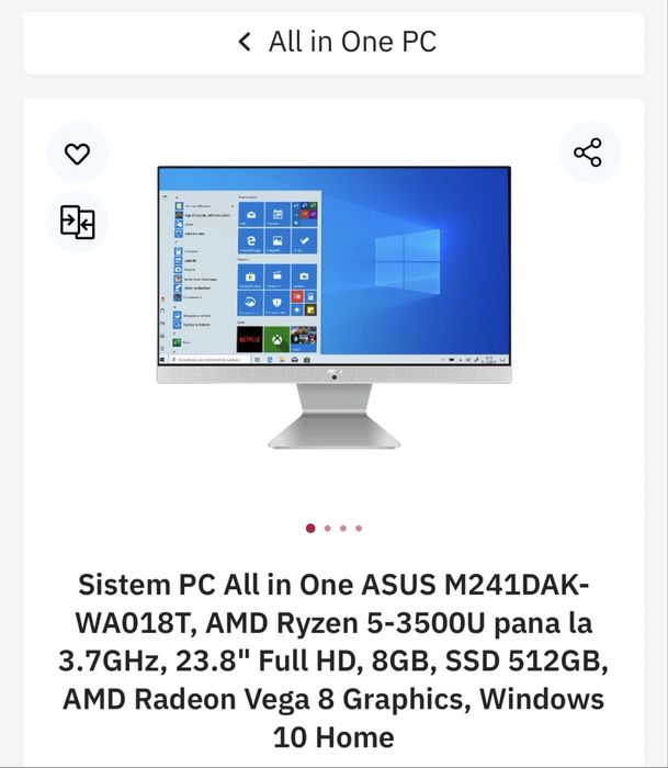 Sistem PC All in one Asus