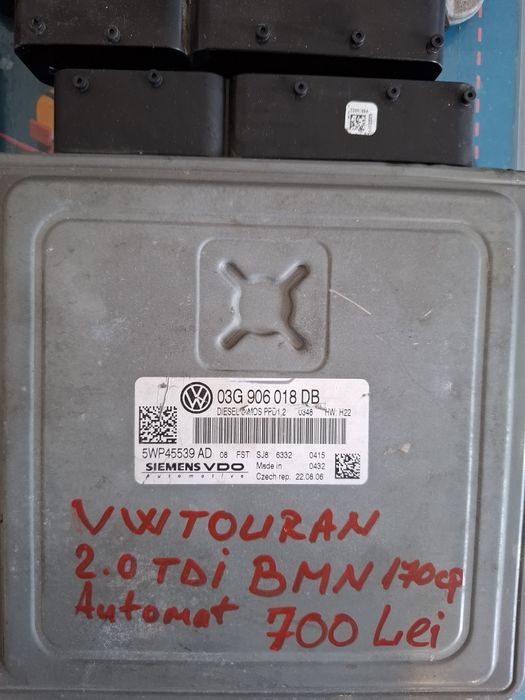 Calculator ECU Motor VW Touran 1.9 2.0 Tdi BMM BMN BKD BKC AVQ