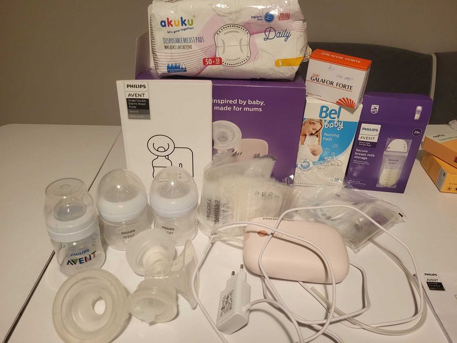 Pompa de san electrica Philips Avent SCF395/31 pachet avantajos