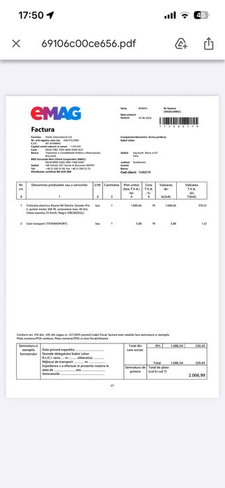 trotineta xiaomi mi electric scooter pro 2