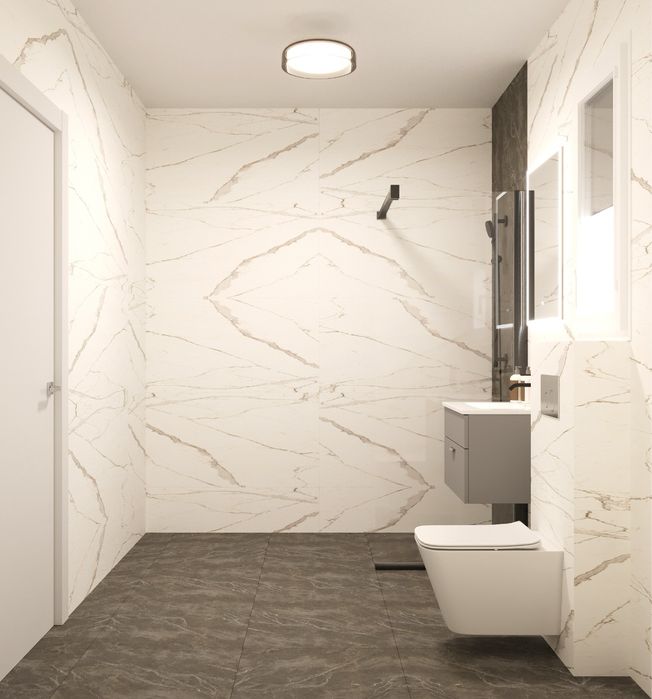 Apartament cu 2 camere in faza de proiect by DELTA STUDIO