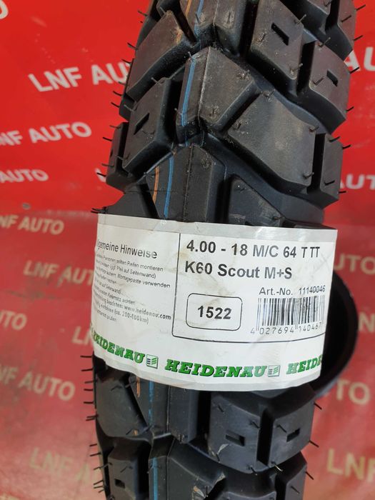 1 Anvelopa MOTO - 4.00-18 - HEIDENAU K60 Scout - NOUA - DOT 2022 !