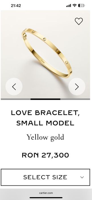 Bratara LOVE Cartier Slim