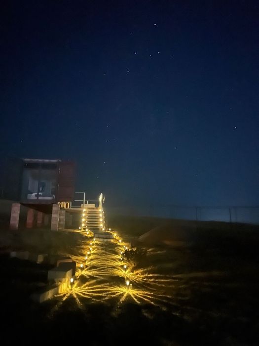 Глэмпинг, домики с панорамным видом на город