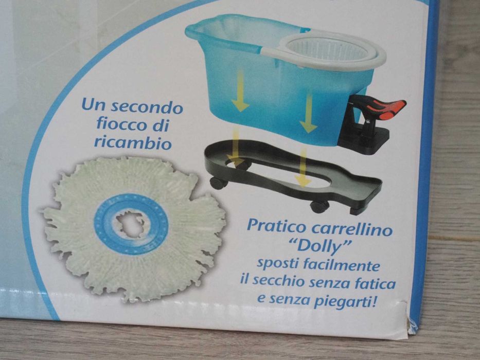 Mop rotativ + doua galeti modulare pe roti