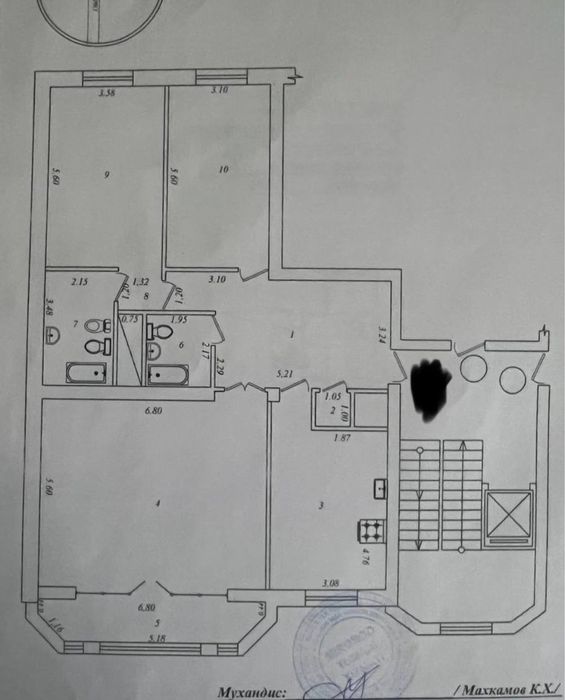 Продаётся КВАРТИРА 3/4/8 на 145м2 ул. Чехова(Фидокор), кафе БОН