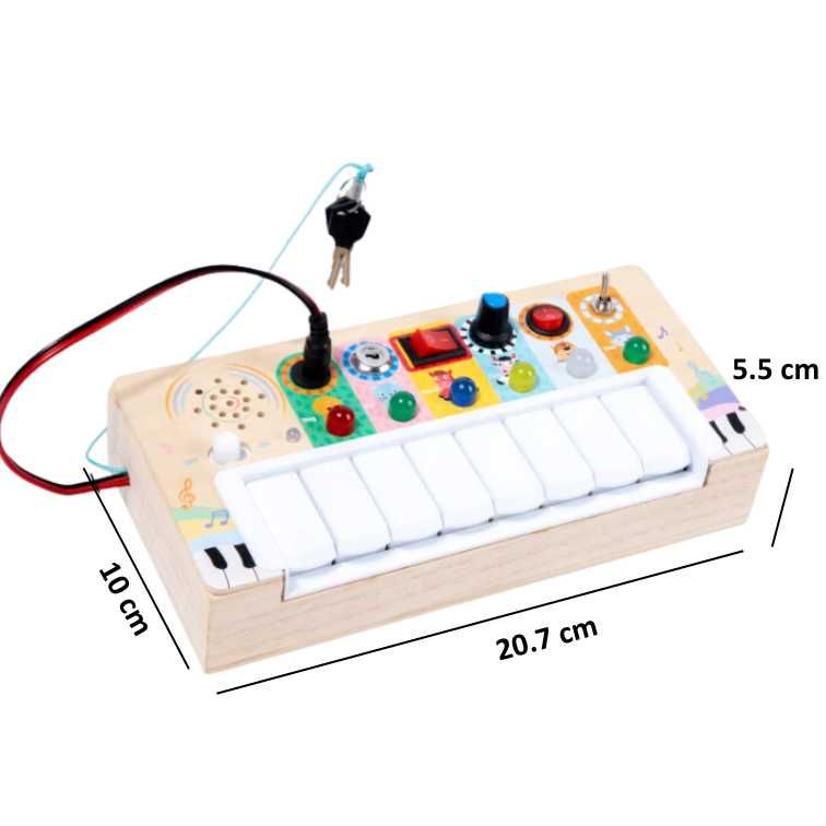 Jucarie electronica educationala, Pian din lemn cu sunete animate