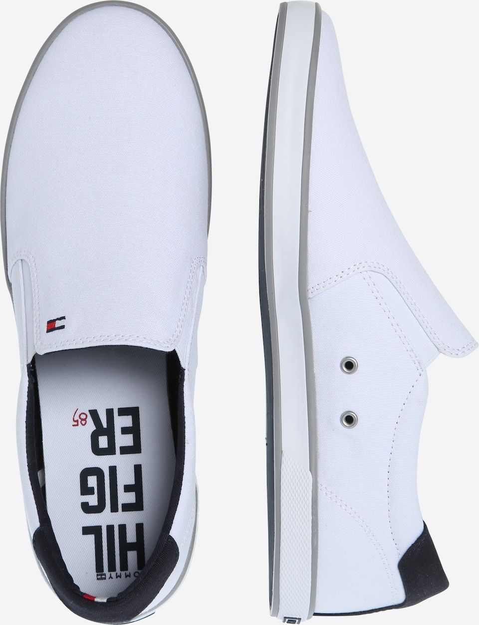 TOMMY HILFIGER Спортни обувки Slip On в Бяло 40 размер