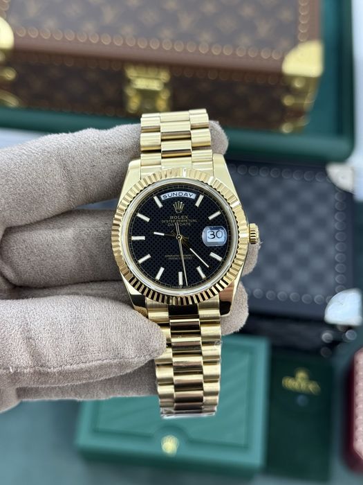 Rolex Day-Date 40 Index Black Dial