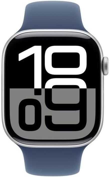 Нов! 2г. гаранция! Apple Watch Series 10 Cellular 46mm Silver Al Denim