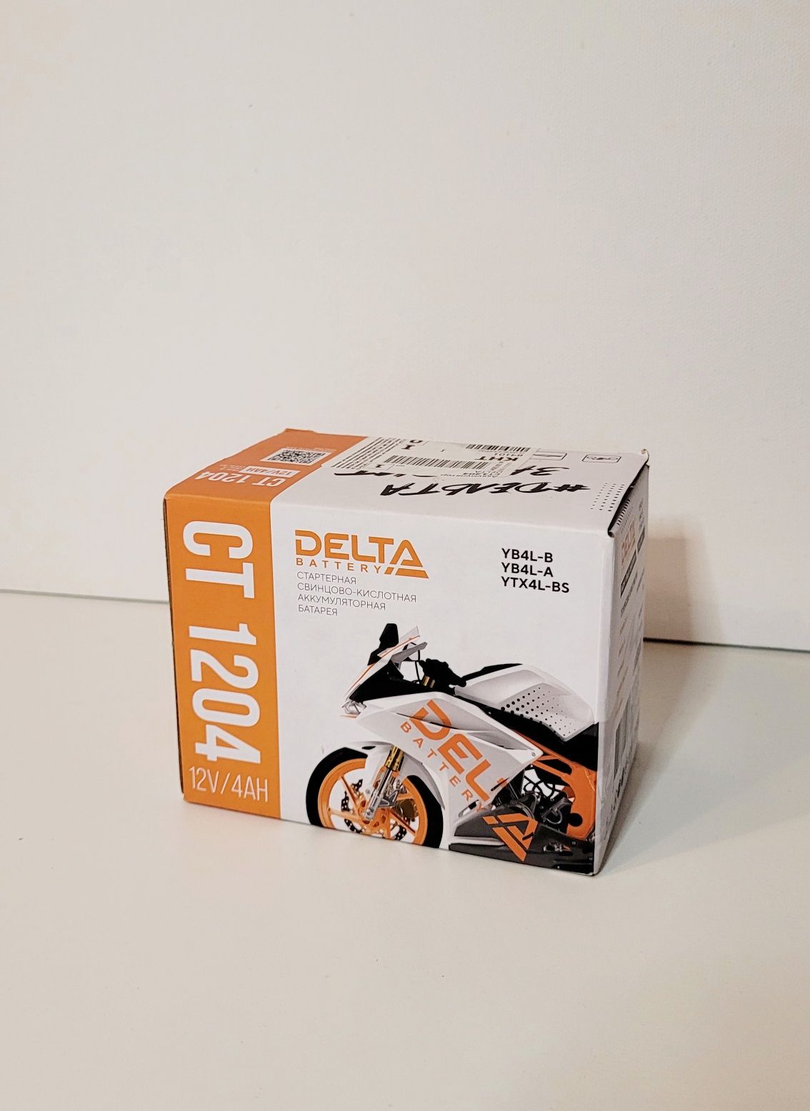 Аккумулятор для мопеда/скутера Honda Suzuki Yamaha. Delta ct1204