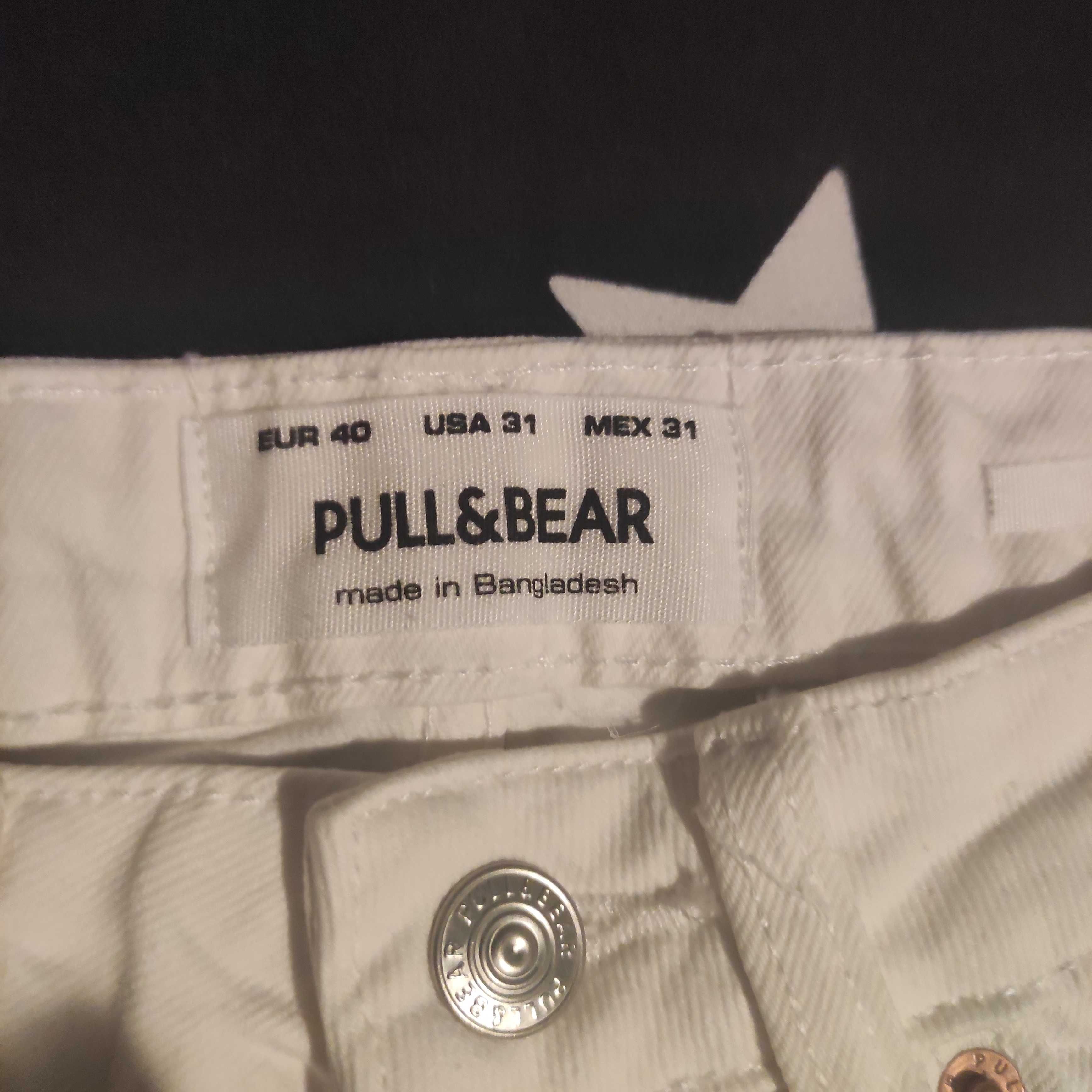 Бели мъжки дънки Pull Bear 40/31