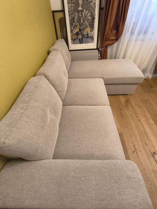 Colțar cu 3 locuri din material textil