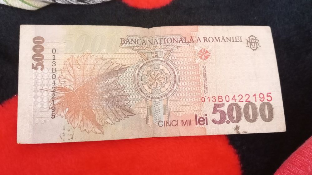 Bancnotă 5000 lei vechi