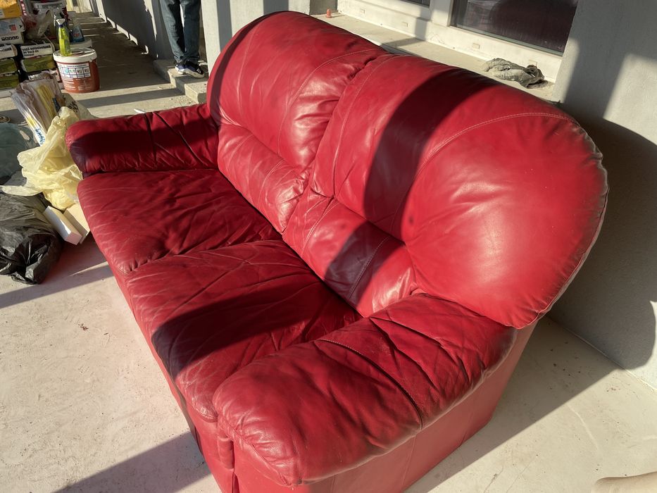 Fotoliu din piele ecologica, 2 persoane!