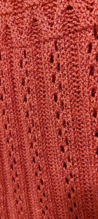 Rochie tricotată cu fir metalizat