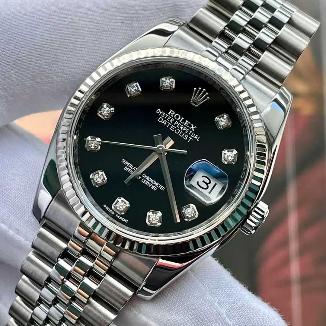 Часовници 36/41mm сребристо-черен циферблат
