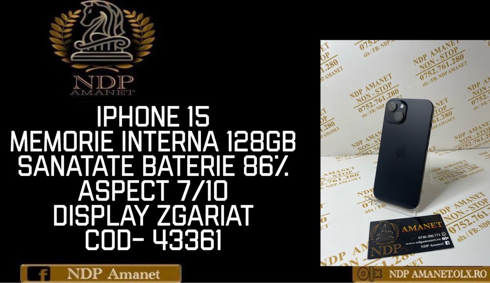 NDP Amanet Braila Iphone 15(4331)