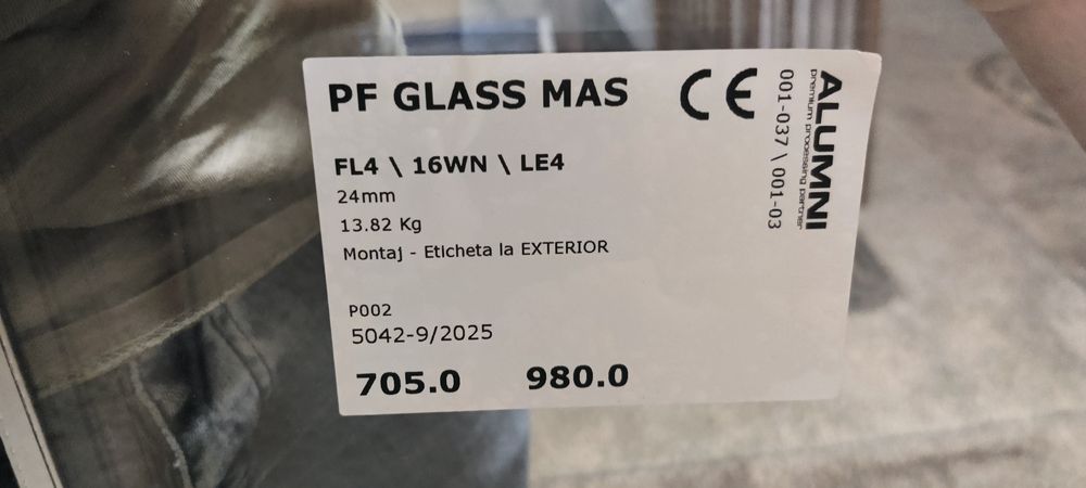 Pachet geamuri termopan - 70,5x98cm + 81x108,65cm