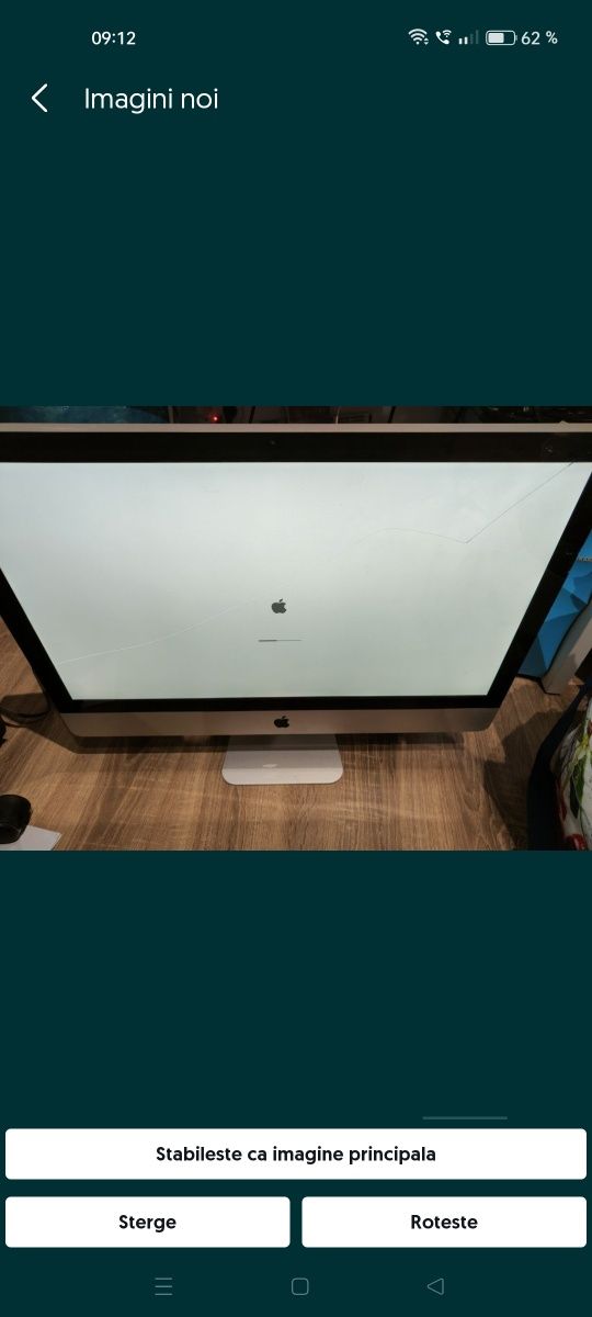 iMac Apple all in one Apple display spart , căzut de pe birou 27"
