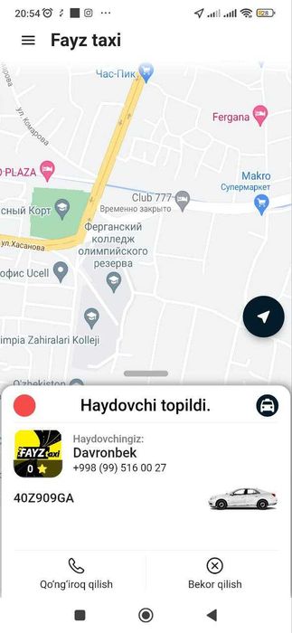 Taxi dasturi arzon narxda sotiladi