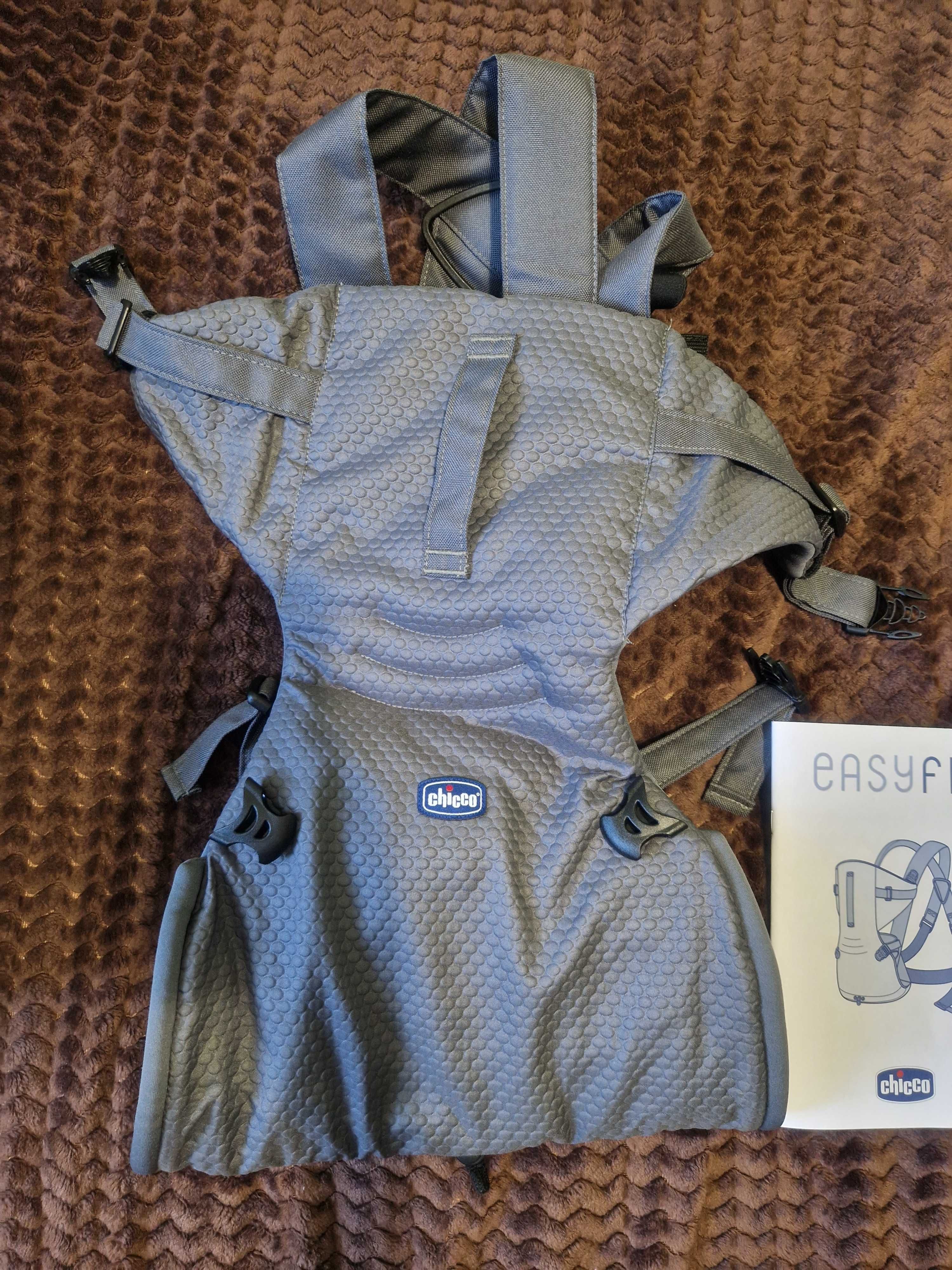 Marsupiu Chicco Easy Fit, moon grey, 0 luni+