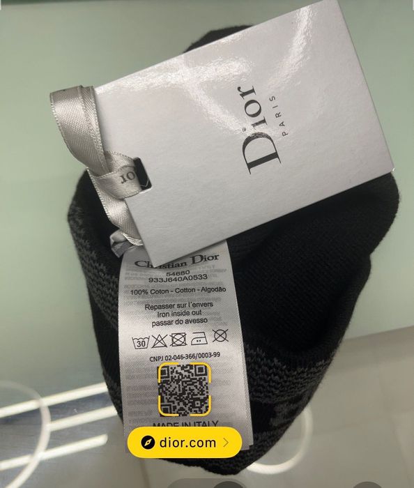 Dior-Автентична чисто нова зимна шапка(унисекс)