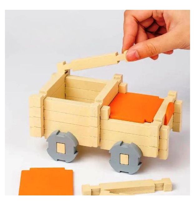 Монтесори дървено Лего 120 части